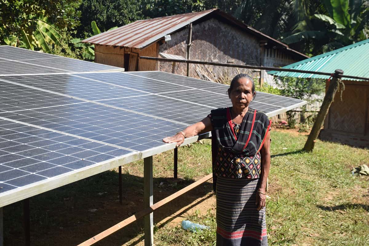 Solar power in a hilly village in Badal Para, Jurachhari Upazila, Rangamati Hill District, Bangladesh- Photo by Rafiqul Islam Montu